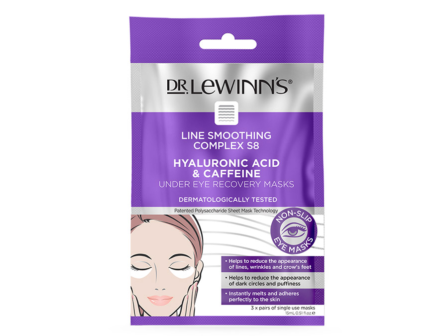 Line Smoothing Complex Hyaluronic Acid & Caffeine Under Eye Recovery Masks