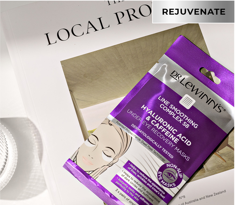 LINE SMOOTHING COMPLEX HYALURONIC ACID & CAFFEINE UNDER EYE RECOVERY MASKS